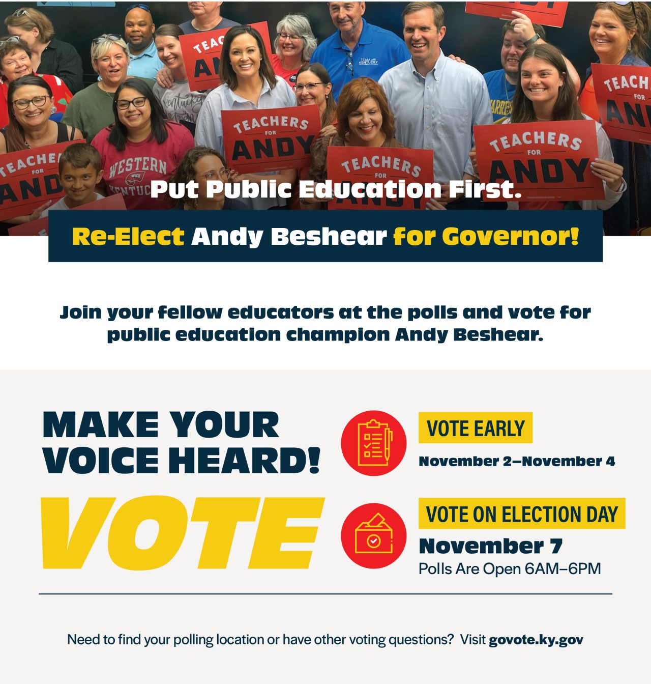 Get Out The Vote for Public Education - Kentucky Education Association